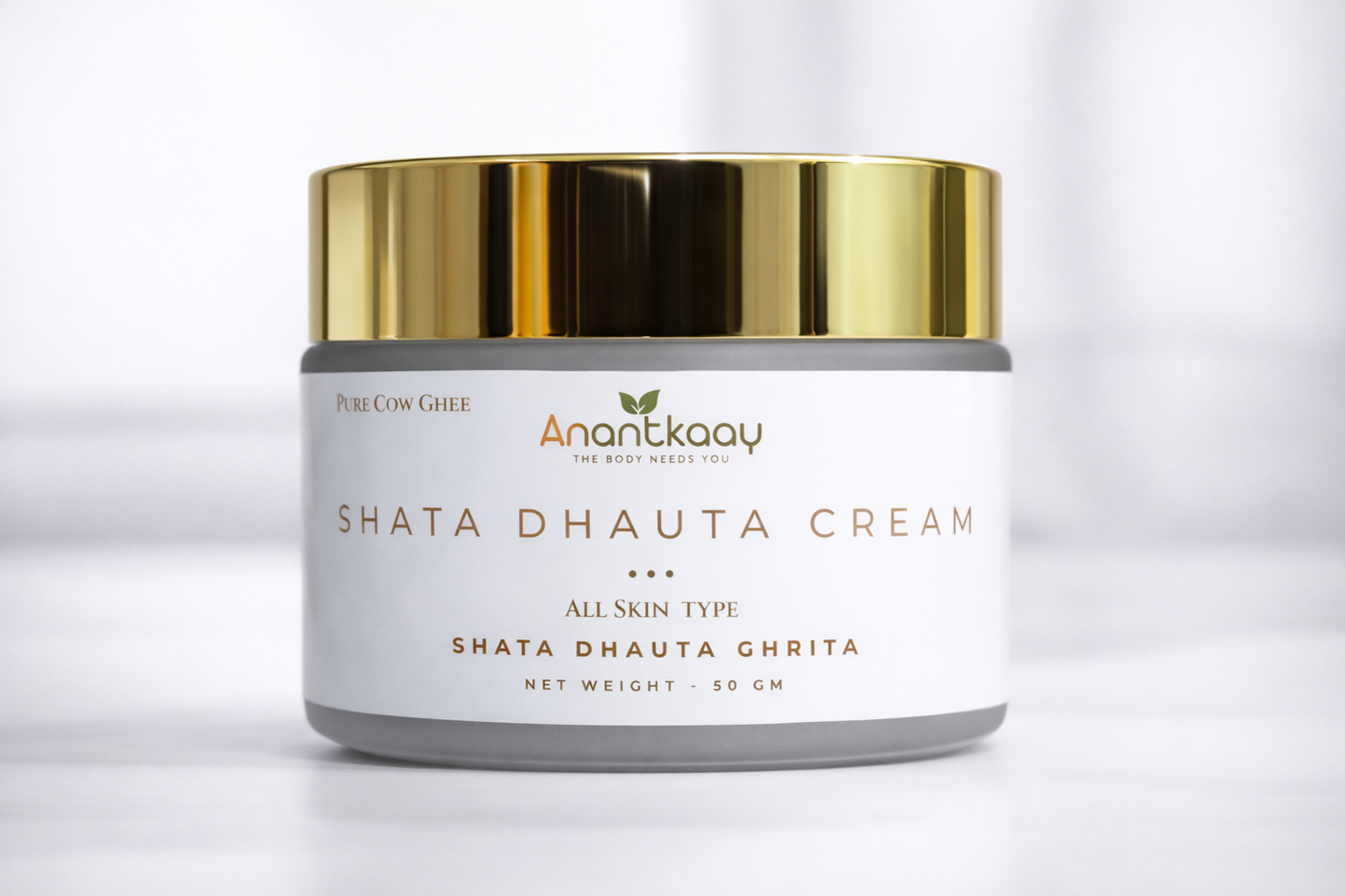 Shata Dhauta Cream - Pure A2 Cow Ghee Face Moisturizer (50g)